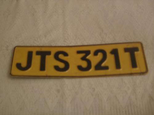 OLD YELLOW METAL NUMBER PLATE