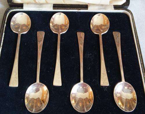BIRMINGHAM SILVER BOXED SET "THE DEVON SPOON"