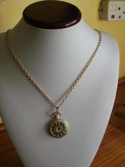 BOREL LADIES MECHANICAL FOB WATCH ON CHAIN