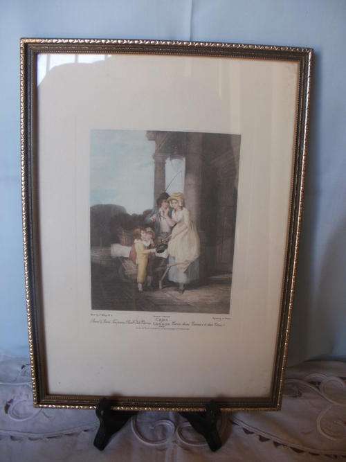 VINTAGE FRAMED " CRIES OF LONDON" PRINT