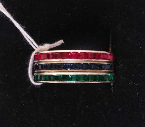 925 SILVER & CRYSTAL STACK RINGS