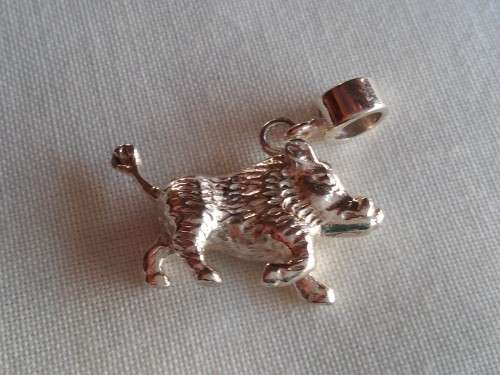 SILVER WARTHOG CHARM