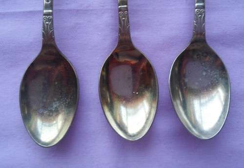 X3 SILVER PLATED APOSTLE TEASPOONS