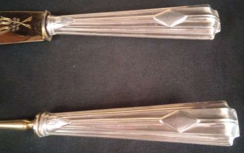 800 SILVER HANDLE SERVING SET