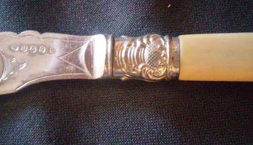 BONE HANDLE ORNATE SERVING KNIFE