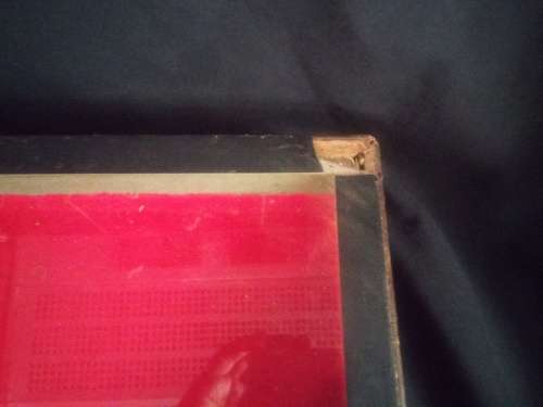 SMALL DISPLAY CABINET MADE FROM A CUTLERY BOX