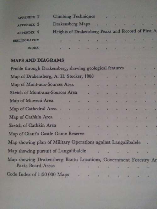 BARRIER OF SPEARS DRAMA OF THE DRAKENSBERG BY R.O. PEARSE - 1973