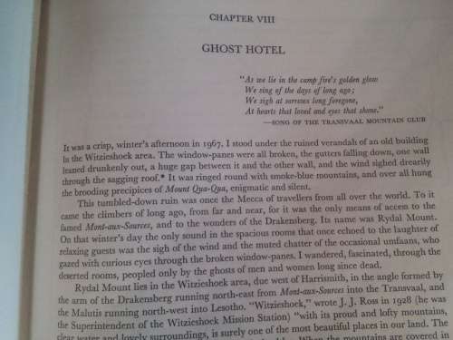 BARRIER OF SPEARS DRAMA OF THE DRAKENSBERG BY R.O. PEARSE - 1973