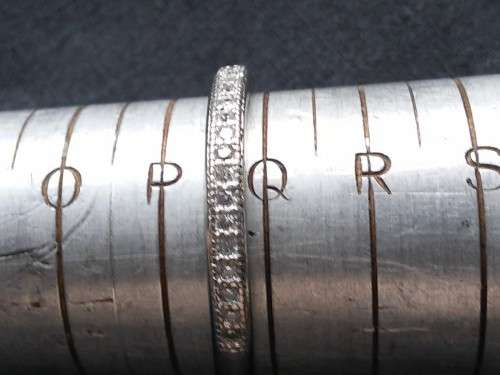 THIN 925 SILVER RING WITH CRYSTALS