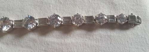 925 SILVER SILVER TENNIS BRACELET