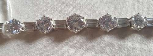 925 SILVER SILVER TENNIS BRACELET