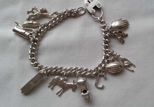 SILVER CHARM BRACELET (53.2GRAM)