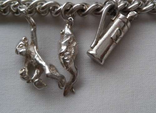 SILVER CHARM BRACELET (53.2GRAM)