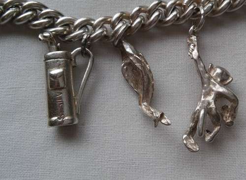 SILVER CHARM BRACELET (53.2GRAM)