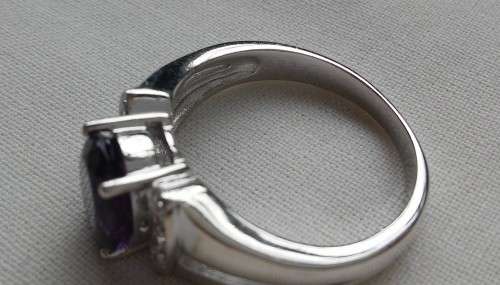925 SILVER AMETHYST RING