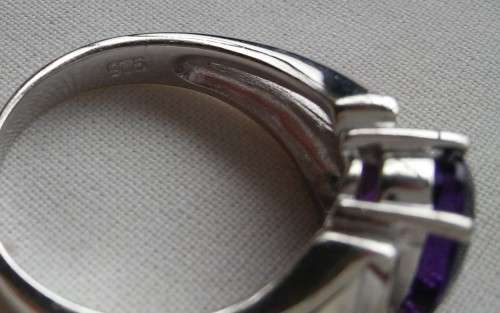 925 SILVER AMETHYST RING