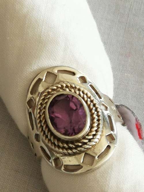 925 Silver Amethyst Ring