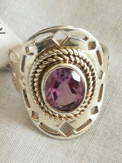 925 Silver Amethyst Ring