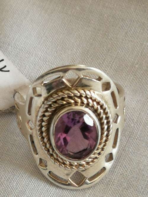925 Silver Amethyst Ring