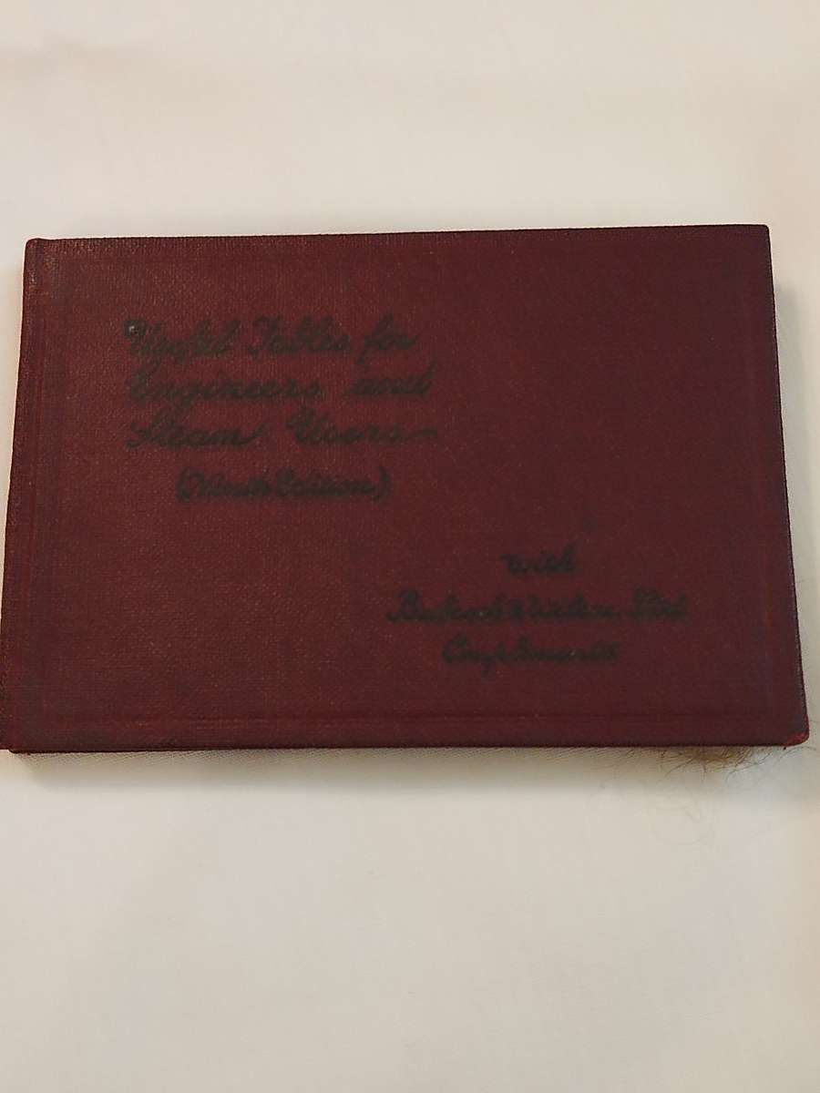 Useful Tables for Engineers and Steam Users. Babcock & Wilcox Ltd. x2 Pocket Books