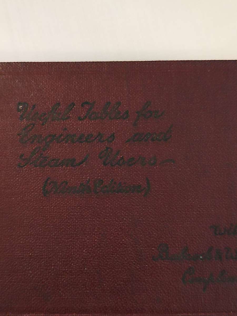 Useful Tables for Engineers and Steam Users. Babcock & Wilcox Ltd. x2 Pocket Books