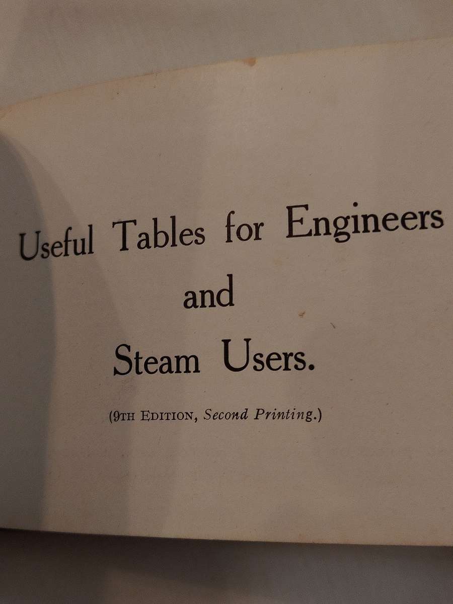 Useful Tables for Engineers and Steam Users. Babcock & Wilcox Ltd. x2 Pocket Books