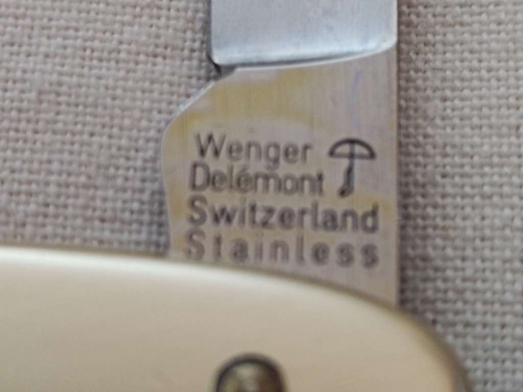 POCKET KNIFE: Wenger Delemont Switzerland Stainless Pocket knife: