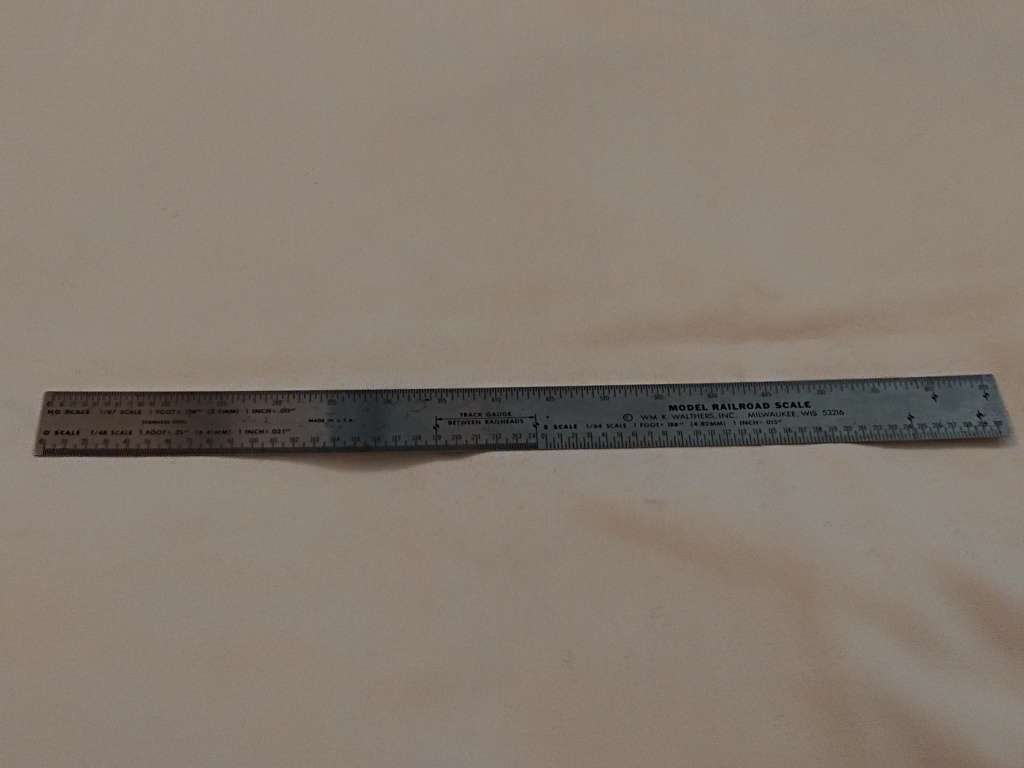 Model Railroad Scale ruler