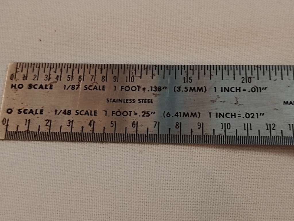 Model Railroad Scale ruler