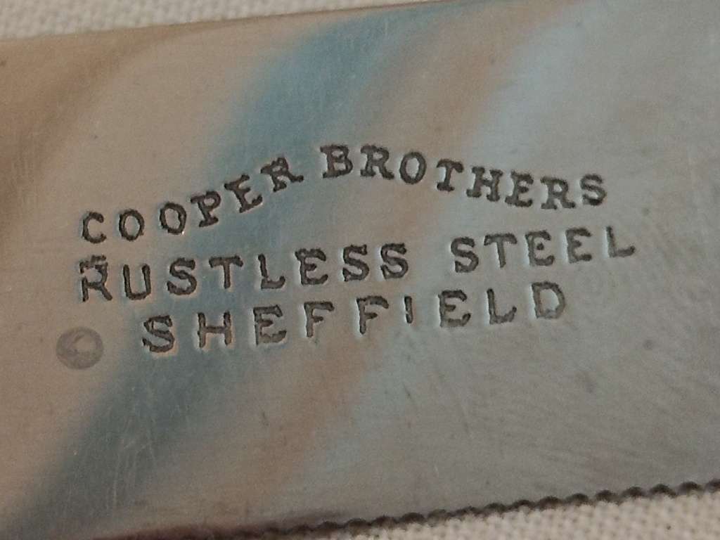 Art Deco Cooper Brothers, Rustless steel Sheffield Carving Knife