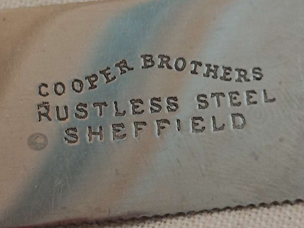 Art Deco Cooper Brothers, Rustless steel Sheffield Carving Knife