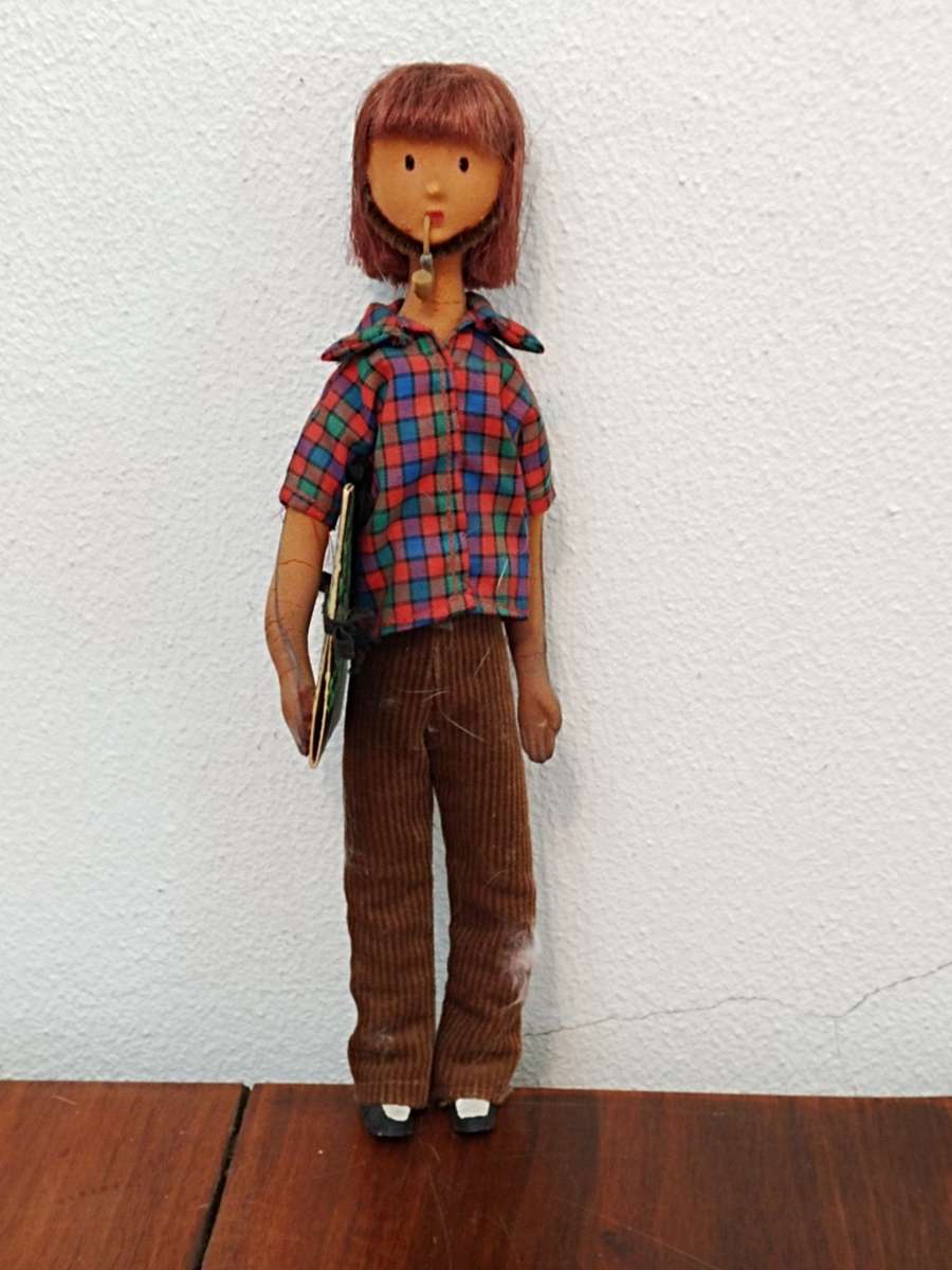 Vintage Folk Art Doll