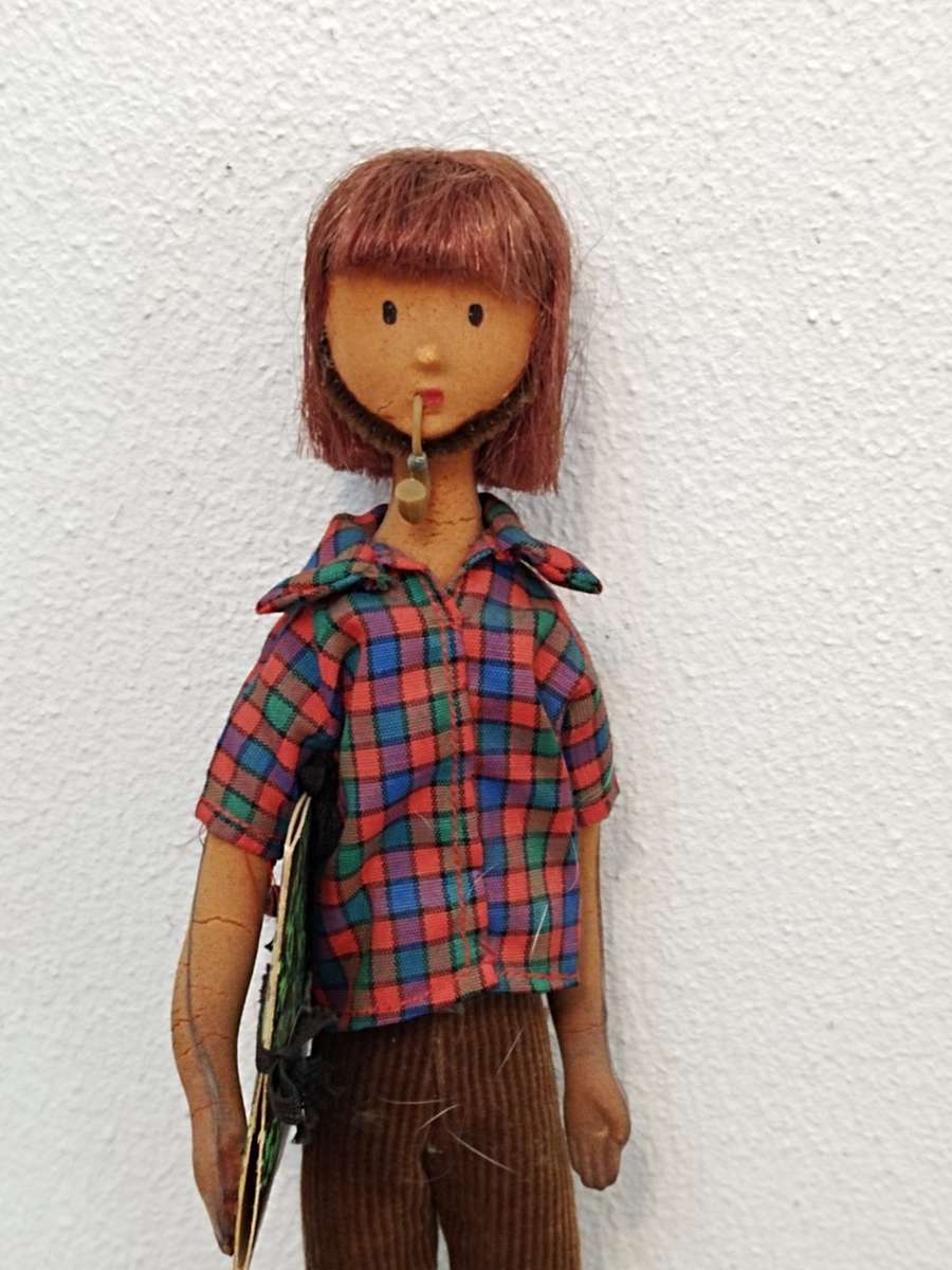 Vintage Folk Art Doll