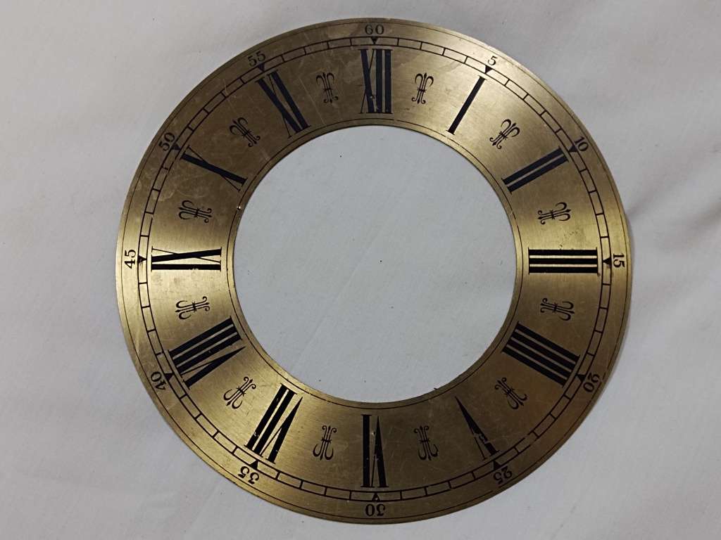 Brass clock Dial