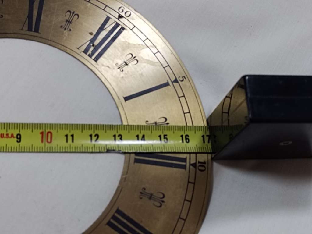 Brass clock Dial