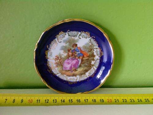 LIMOGE MINI PLATE IN COBALT BLUE