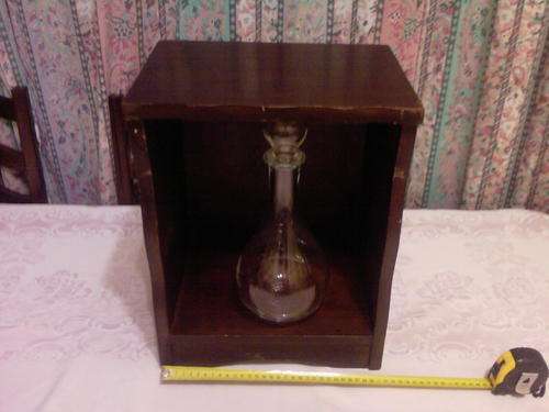 A NICE IMBUIA SHELF WITH MAKERS STICKER STILL ON