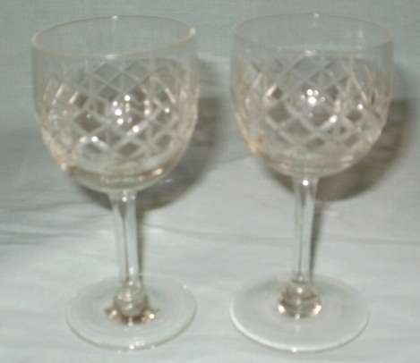 SET X2 CRYSTAL SHERRY GLASSES