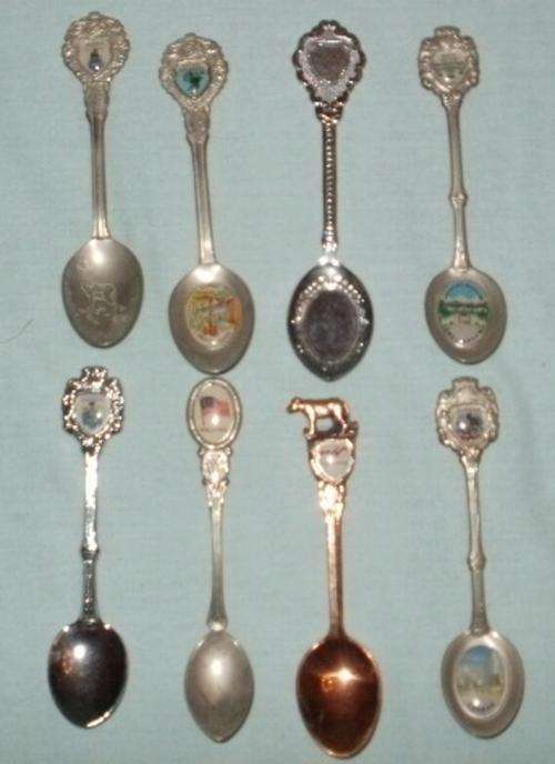 8 SOUVENIR SPOONS STARTING AT R1