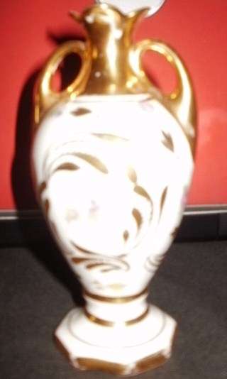 LIMOGE VASE WITH TWO HANDLES