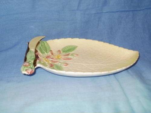 CARLTON WARE DISH WITH BUTTER KNIFE