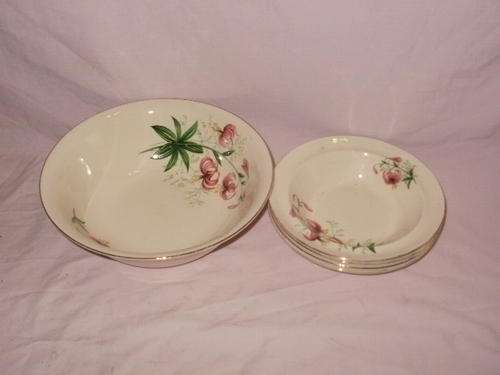 ALFRED MEAKIN ENGLAND(1945+) 5 PIECE DESERT SET