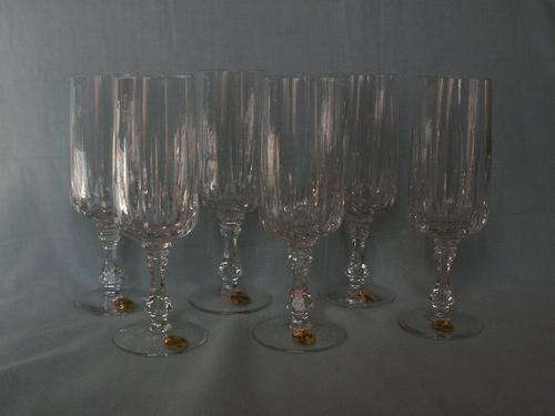 SET X6 CRYSTAL CHAMPAGNE GLASSES (BLEIKRISTALL)