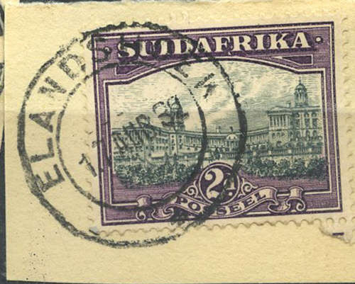 South Africa Postmark cancel Elandshoek