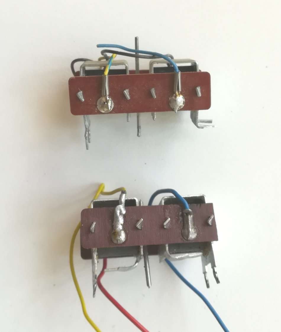 2x Peco code 100 large L/H curved turnouts + motors