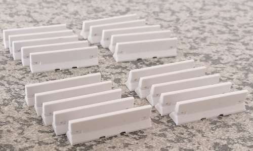 20 Jersey Barriers - HO