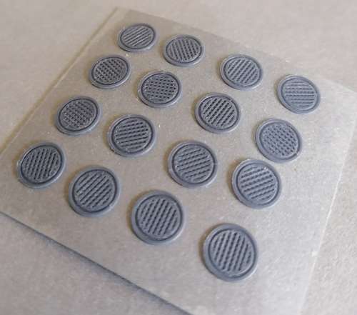 Manholes x16 - carded (HO)