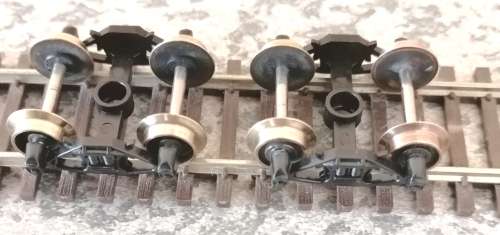 Bogie set with metal wheels (HO)