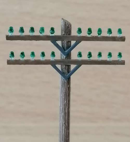 10 Telegraph poles (USA) (1:87)