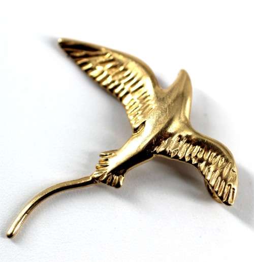 14CT YELLOW GOLD SWALLOW BIRD